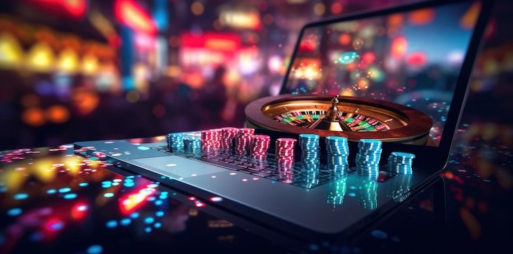 Antarmuka permainan Poker Indonesia di platform luxury133 dengan tampilan kartu dan chip
