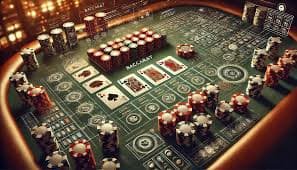 Contoh kartu dan chip di meja Poker Indonesia